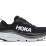 (W) 호카 본디 8 블랙 화이트 (Hoka Bondi 8 Black White) 1127952-BWHT